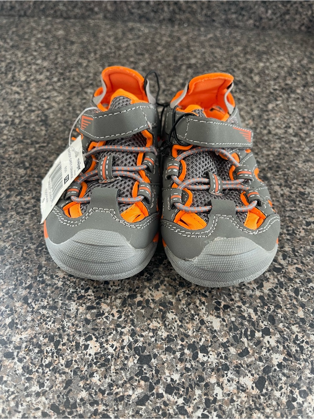 Boys Fall Creek Fisherman Sandals Orange And Gray size 6